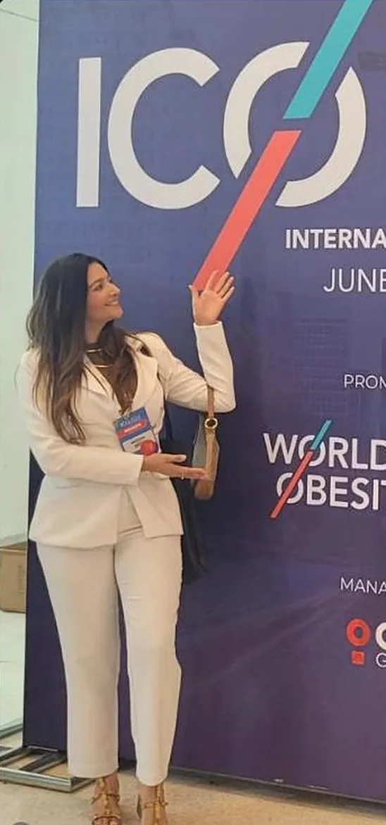 Grazyelle Costa no Congresso Internacional de Obesidade (ICO 2024), em São Paulo